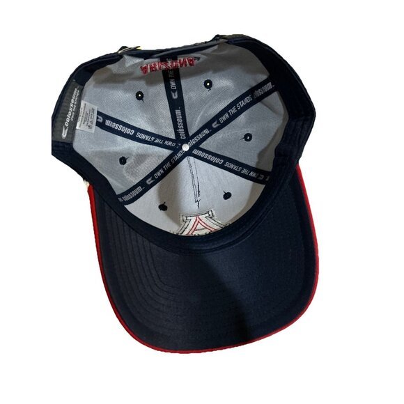 University Of Arizona Colosseum Navy & Red Adjustable Snapback Hat With Embroide - Picture 7 of 7
